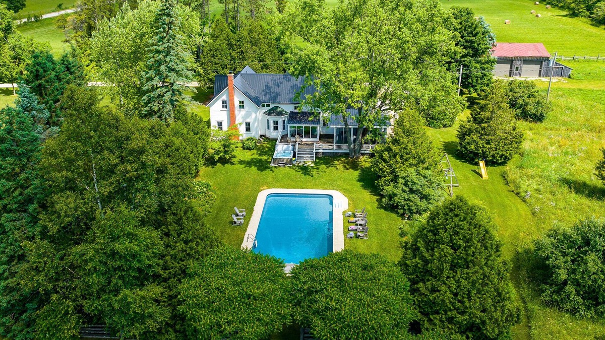 Grey Highlands House | Historic Farmhouse with Pool, Hot Tub, Outdoor Shower, Stream,Barn, on 100 Acres