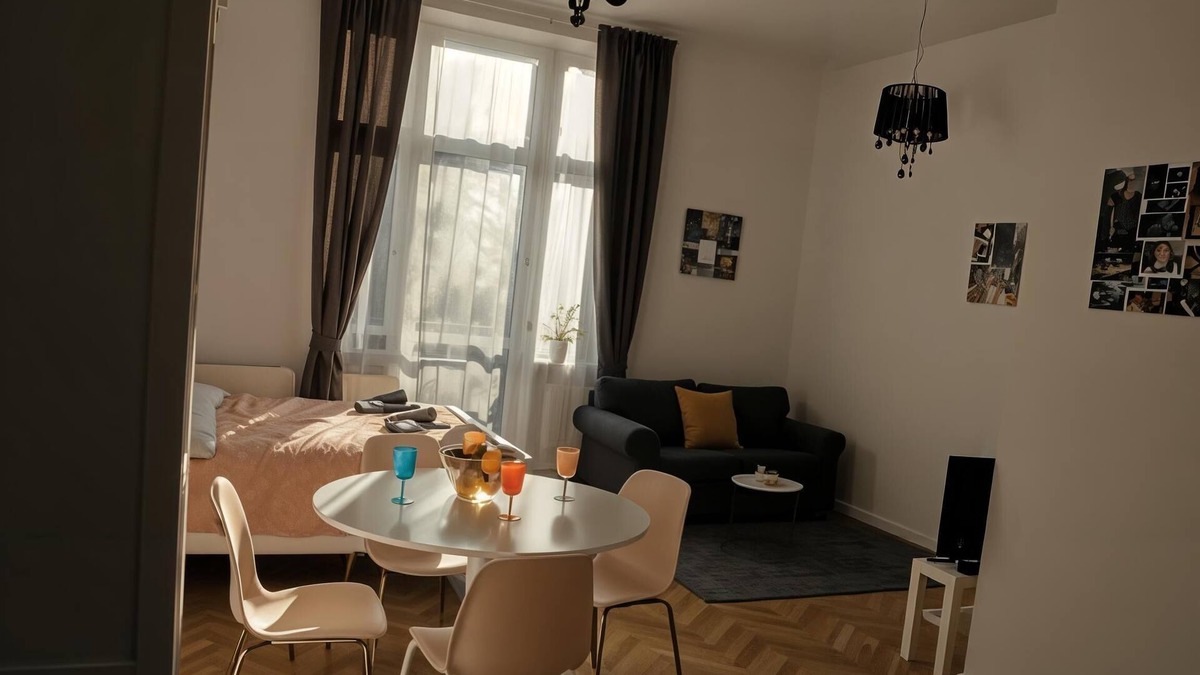 Kleparz Apartment | Historic Krakow Studio: Balcony, Kitchenette & Walk to Attractions