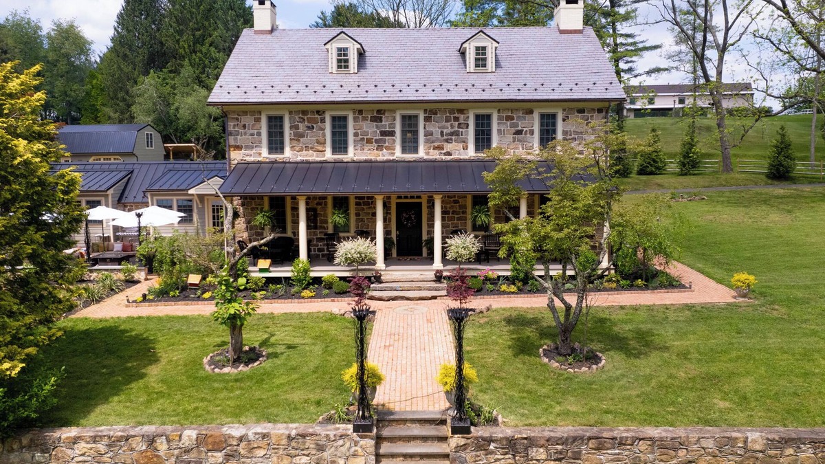 Spring City House | Historic luxury Forge mansion estate on the banks of French Creek. Pet friendly