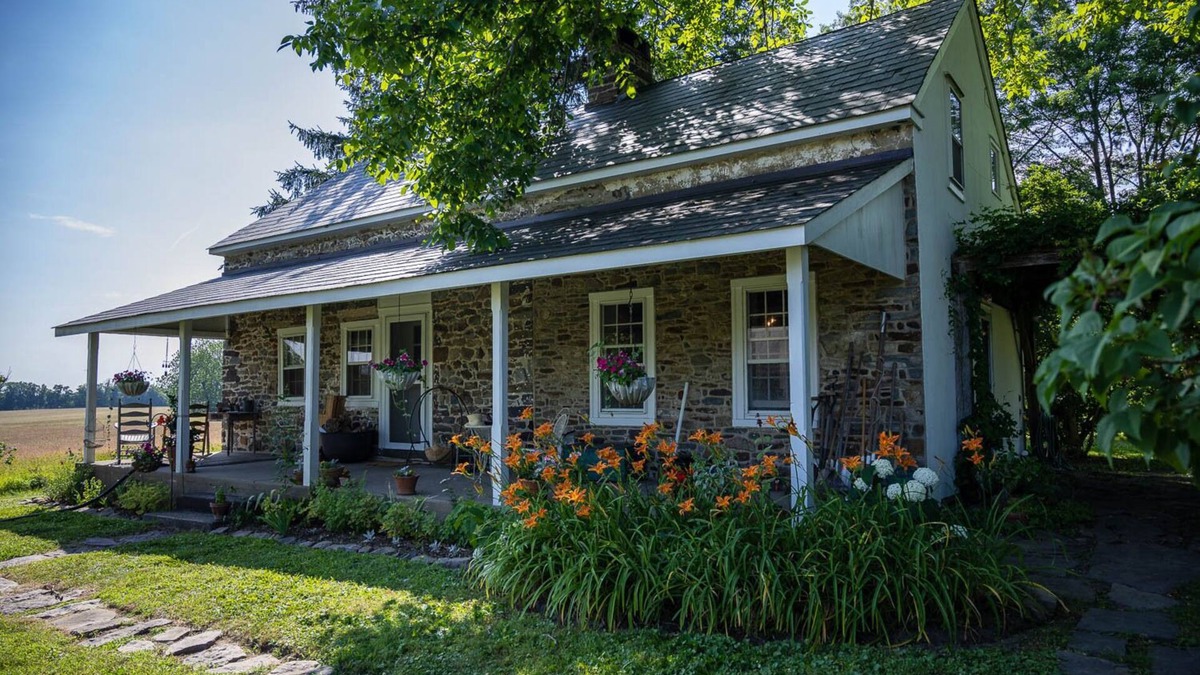 Baptistown House | Historic Stone Farmhouse w/Pool and Wood-Fired Hot Tub on 13-acre Property