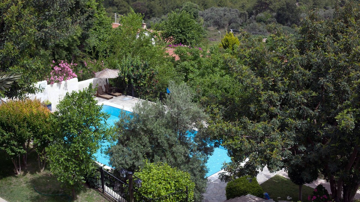 Manavgat Villa | Historic stone villa in large garden with shared pool, perfect for families