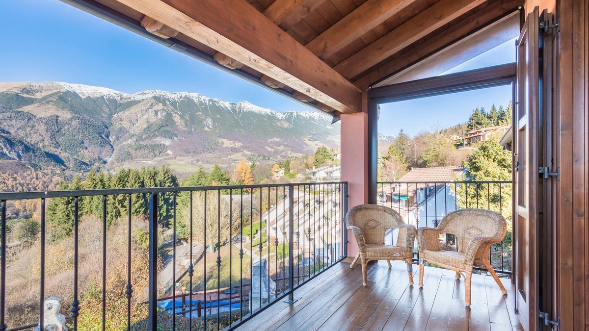 Ferrara di Monte Baldo Apartment | Holiday Apartment "Rosalba" At the Foot of Monte Baldo with Balcony and Views