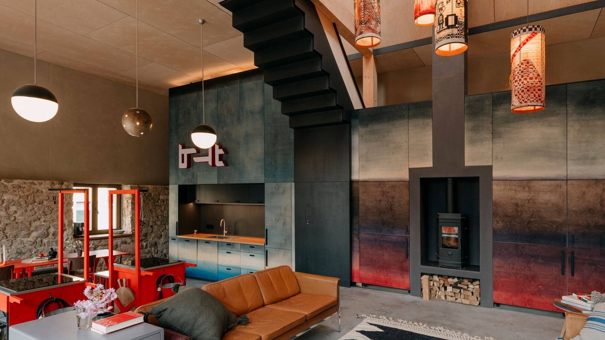 Kunitz/Laasan House | Holiday Home 'Feuer Und Flamme' with Mountain View, Private Terrace and Wi-Fi