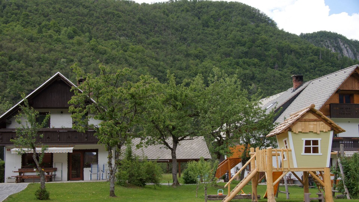 Polje House | Holiday home Markez with garden, near the river & Triglav Park