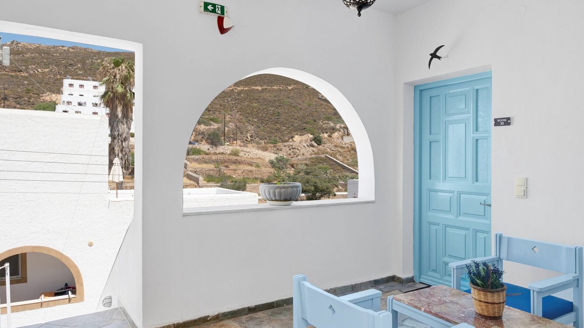 Grikos House | Holiday Home 'Pico Bello Patmos 28' with Sea View, Wi-Fi and Air Conditioning