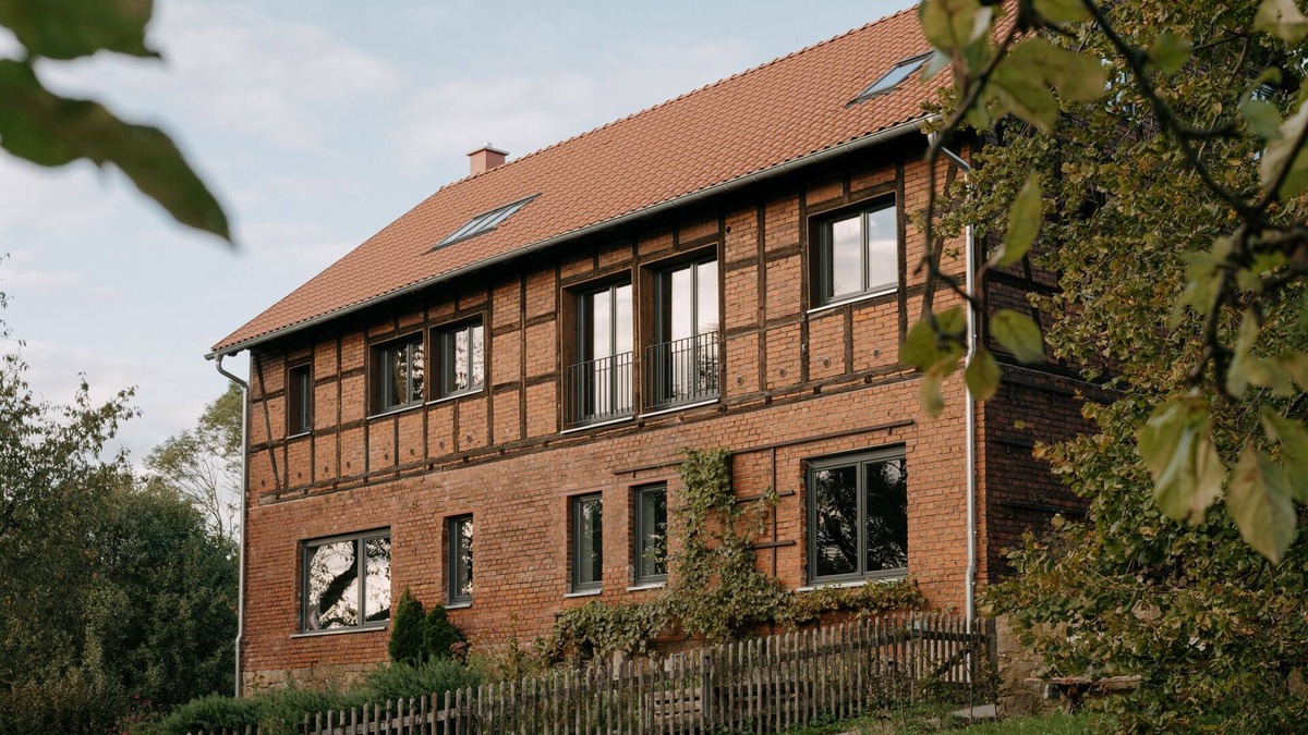 Hirschfeld House | Holiday Home 'Stall Und Sterne' with Mountain View, Shared Terrace and Wi-Fi