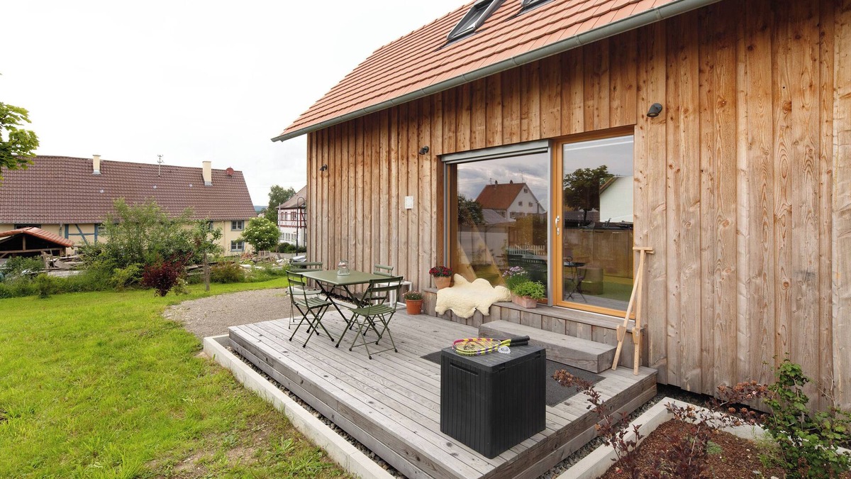 Gemarkung Mohringen House | Holiday Home 'Tinyhaus Am Bussen' with Private Terrace and Private Garden