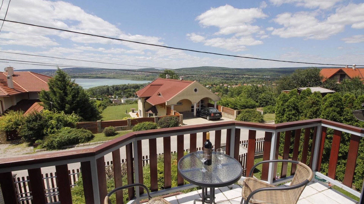 Balatonfuzfo House | Holiday home with heated outdoor pool, air conditioning, panorama of Lake Balaton