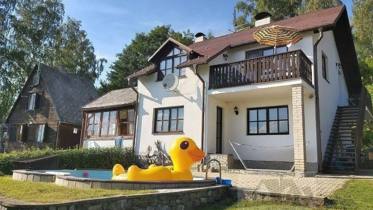 Karlovy Dvory Apartment | Holiday house with 2 separate apartments with swimming pool, unobstructed view of Lipno dam