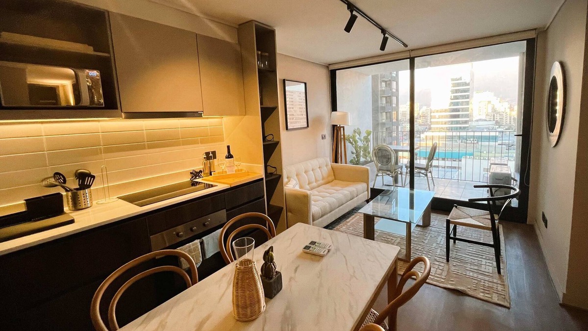 Nunoa Apartment | HOM I Moderno Depto 2D2B 4PAX, Parking Nunoa