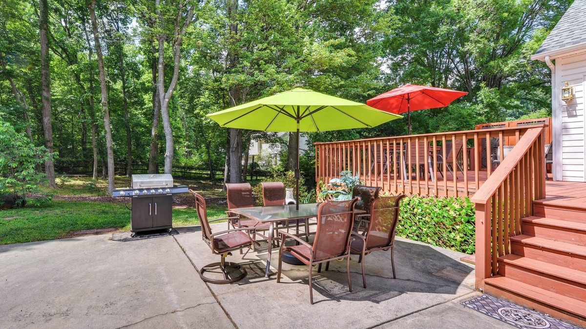 Matthews House | Home in Matthews w/Fenced Yard & Spacious Deck!