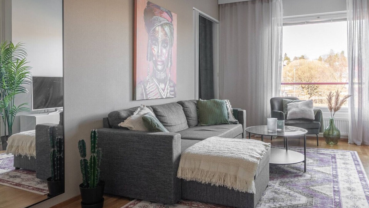 Kuopio Apartment | Homelike 1BR Apartment with Sauna & Free Parking