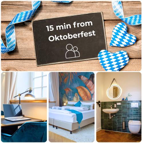 Obergiesing Apartment | HOMELY STAY Studio 4 - Chic Self-Check-In Room for Short Stays - 15 min from Oktoberfest