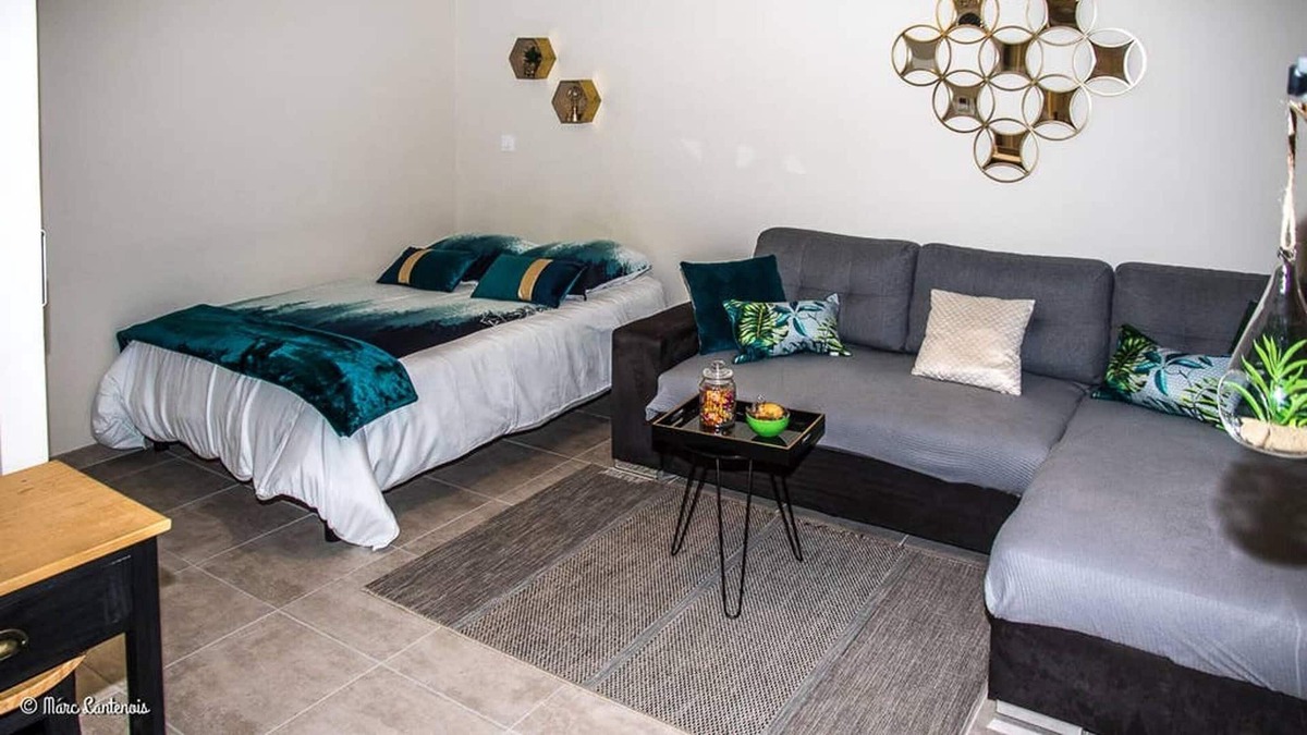 Abondant Apartment | Homerez - Amazing studio for 2 ppl. with terrace at Abondant