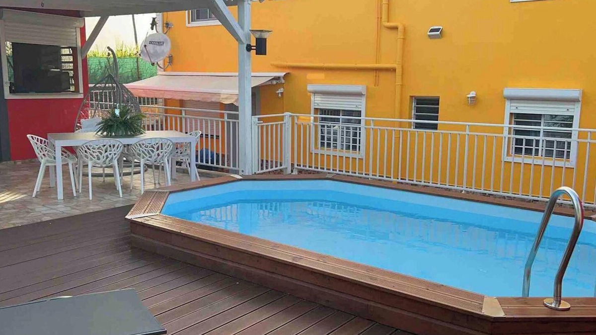 Les Abymes Apartment | Homerez - Apt Les Abymes, private pool.