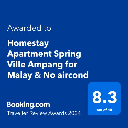Ampang Jaya Apartment | Homestay Budget Ampang for Malay