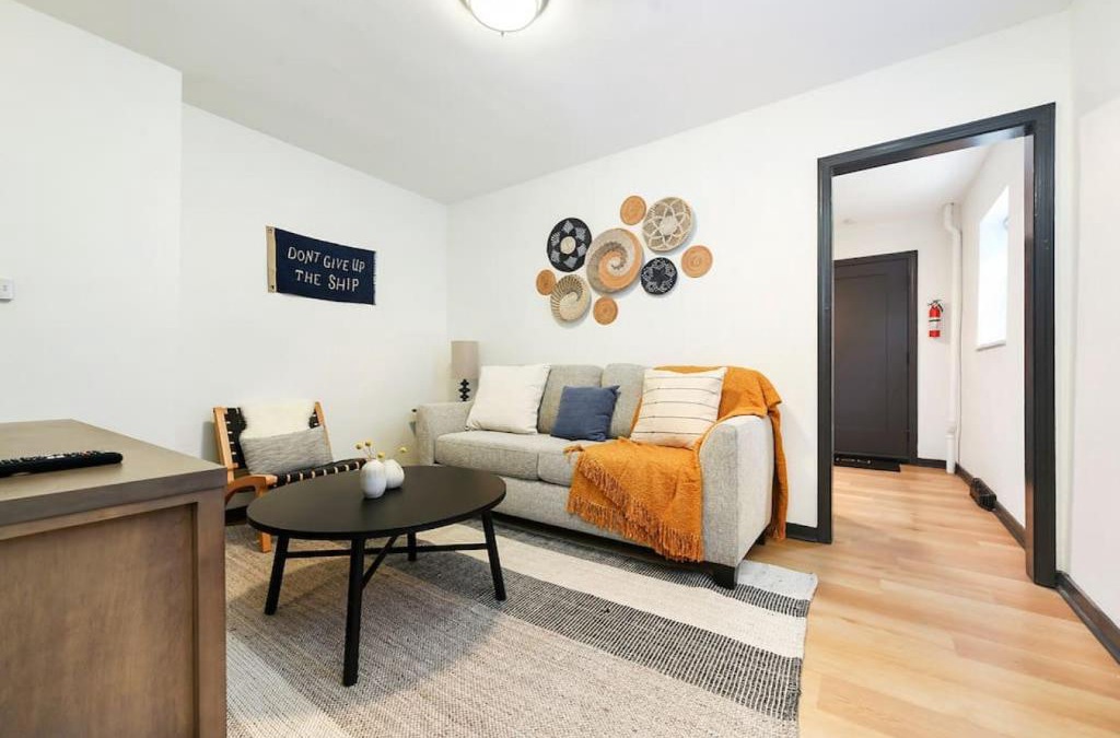 Lower Lawrenceville Apartment | HostWise Stays - Pet Friendly Butler St Apt, Ground Floor with Private Entrance