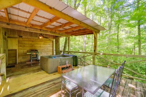 Vein Mountain House | Hot Tub and On-Site Trails Secluded Marion Cabin