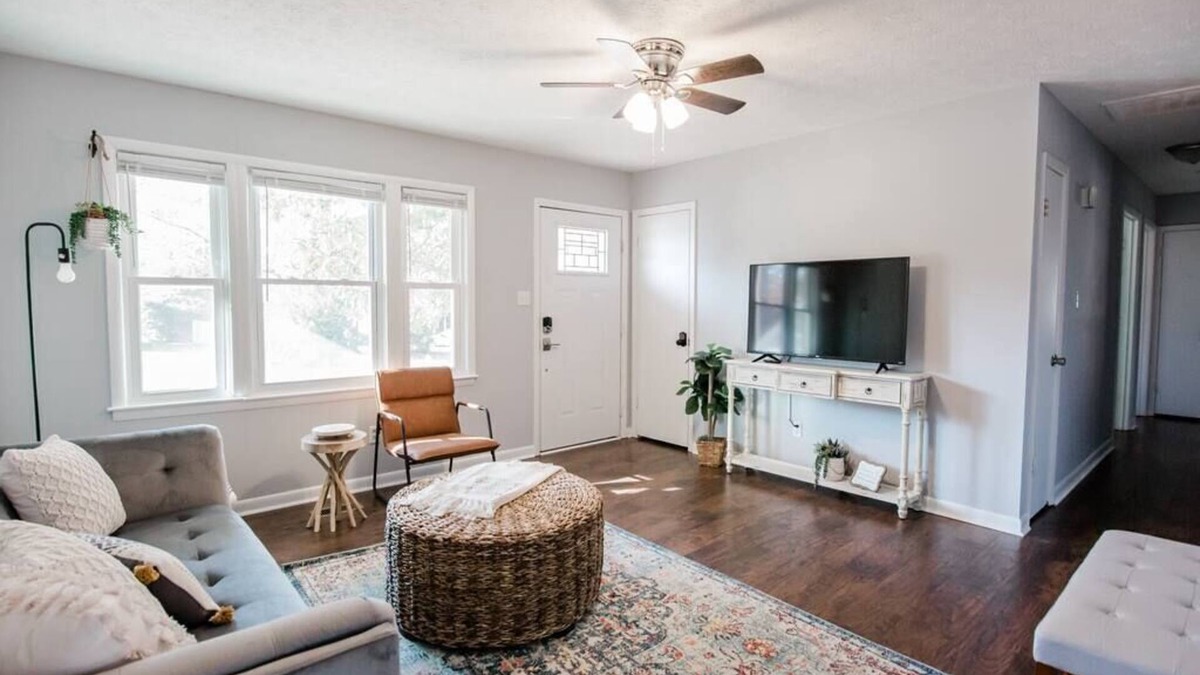 Fayetteville House | HOT TUB, Fenced in Yard, Pet Friendly, Game room