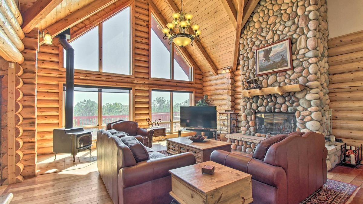 Show Low House | Hot Tub, Game Room & Theater: Luxe Show Low Home