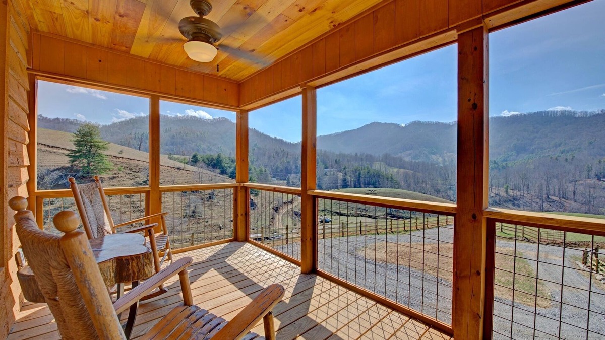 Marshall Cabin | Hot Tub, Hiking & Farm Stay + Biltmore Pass | Cozy Cabin w/Cattle Views