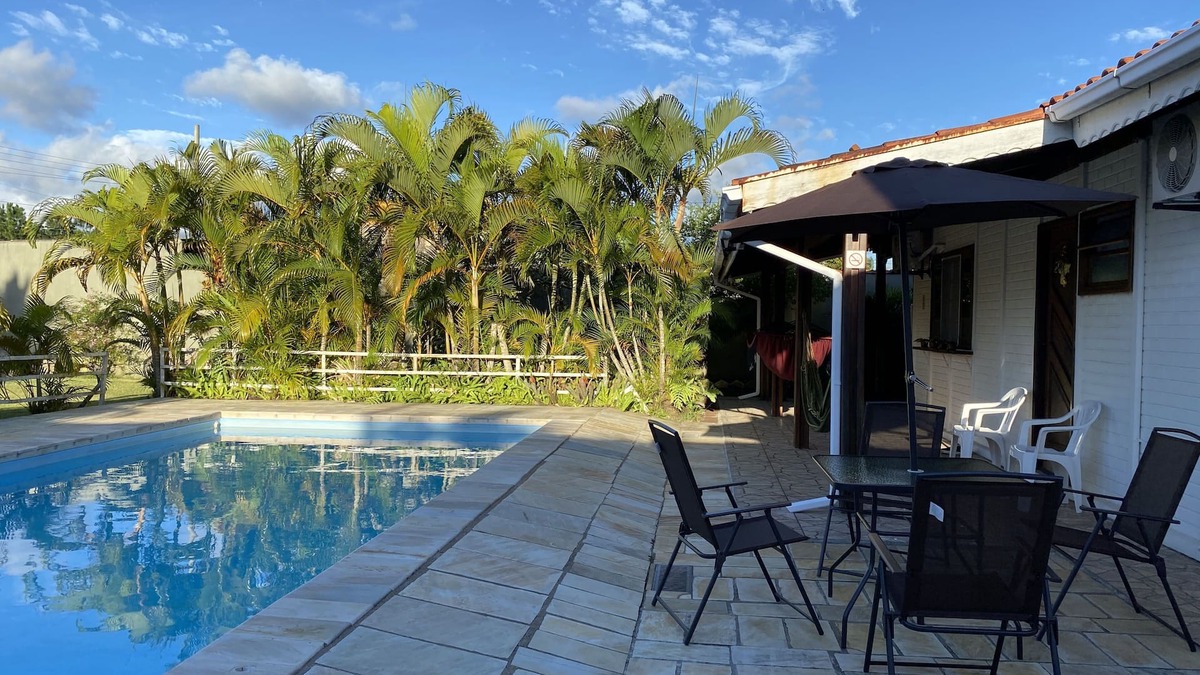 Cananeia House | House in Cananéia with swimming pool and barbecue area