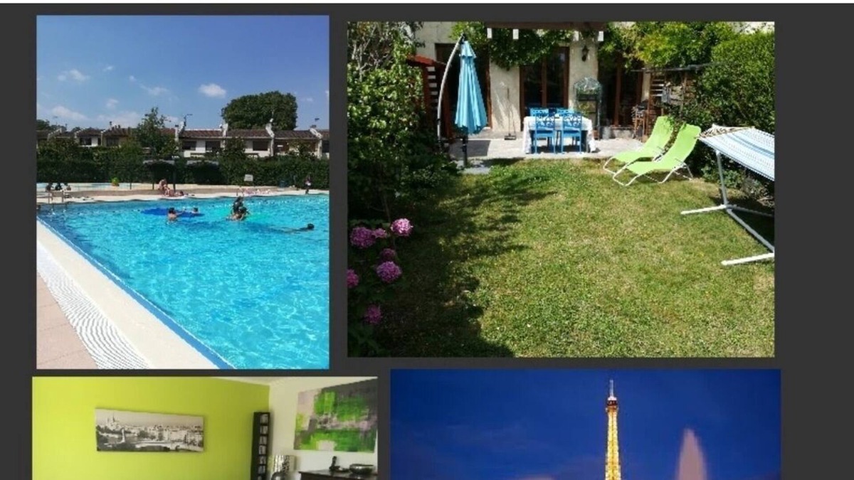Ris Orangis House | House in residence with swimming pool 30 mn from Paris