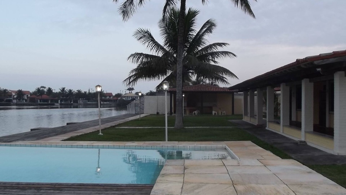 Ogiva House | House Luxury Warhead Cabo Frio, with pool, barbecue, fireplace, grassy field