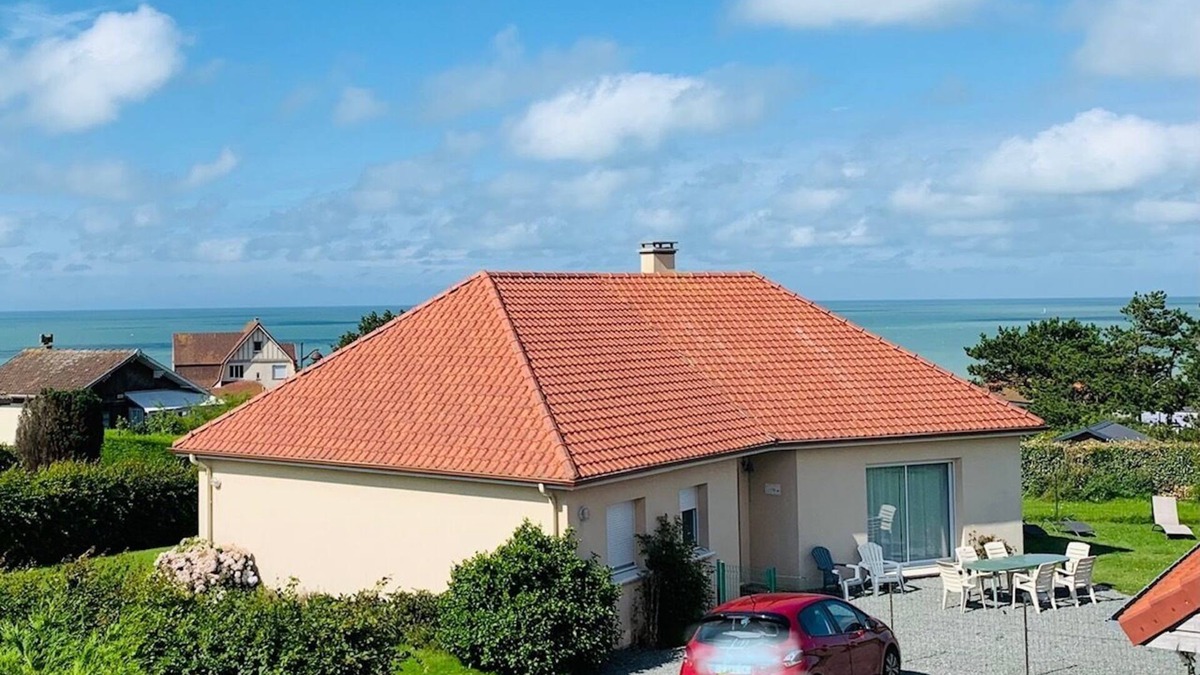 Quiberville House | House on fenced land, sea view, pets allowed.