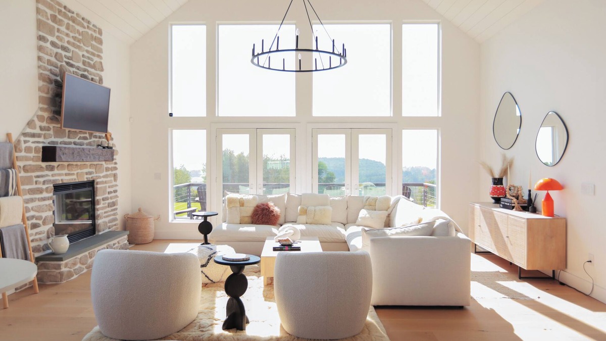 Town of Delaware House | House on the Hill: Modern Retreat with Pool, Sauna, Hot Tub + Fire Pit