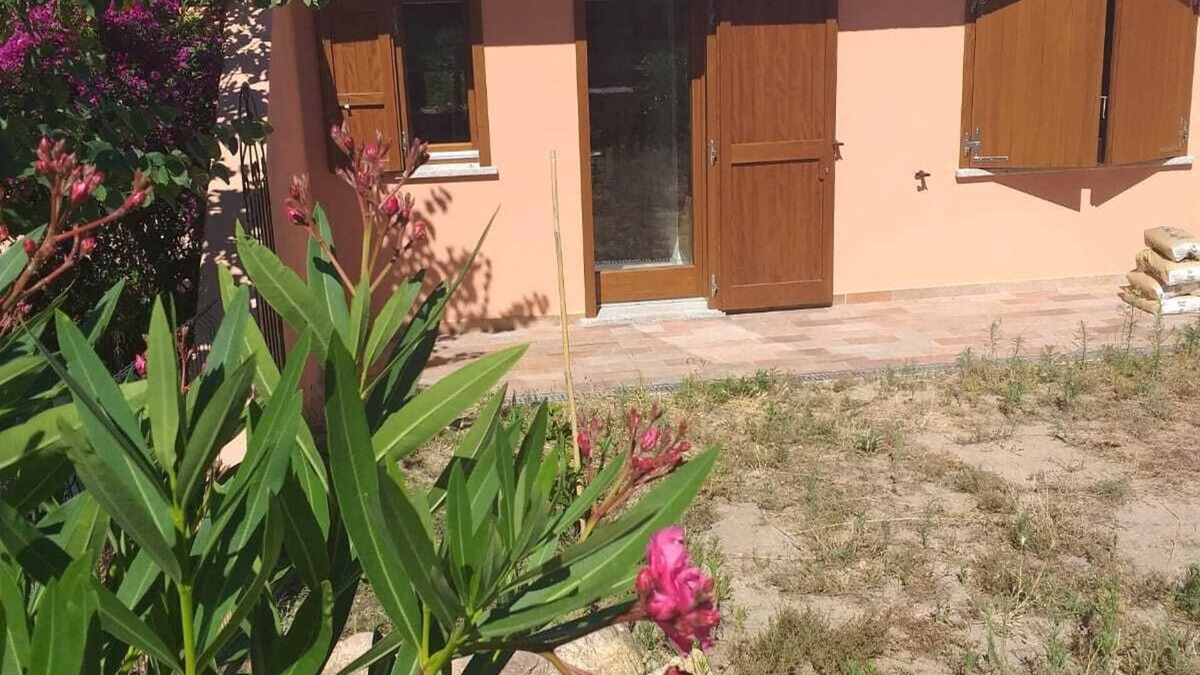 Rena Majore Villa | house sleeps 4 Terrace with summer kitchen barbecue
