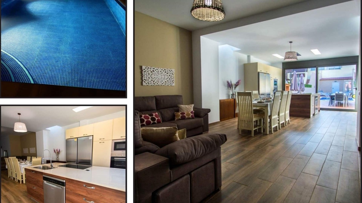 Calella House | House with central pool, barbecue, wifi, a.a. and 300m from the beach.