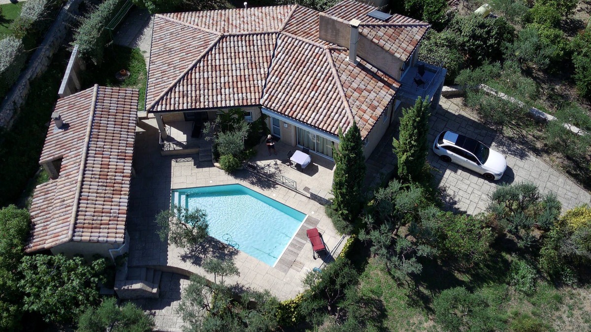 Les Vans House | House with panoramic views, heated pool. 4-star national rating.