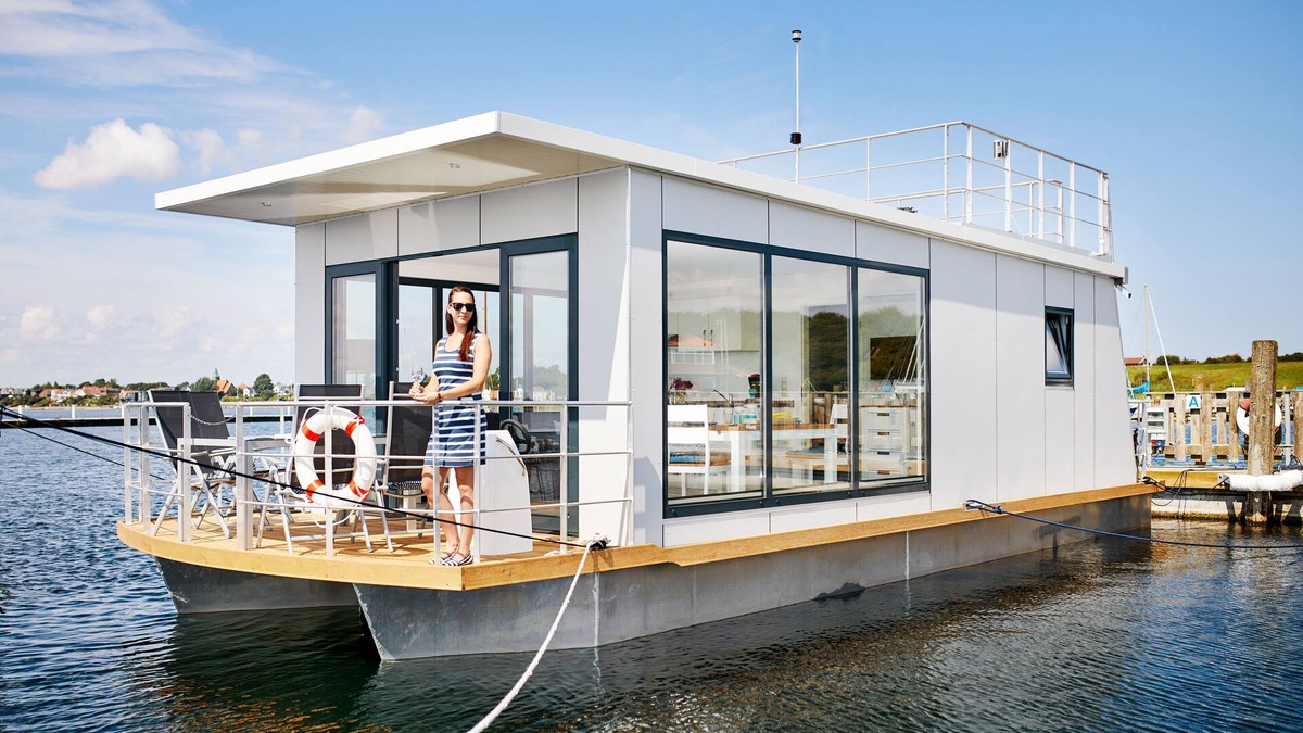 Rendbjerg Boat Rental | Houseboat 1 Denmark - Flensburg Fjord for 2 + 2 people
