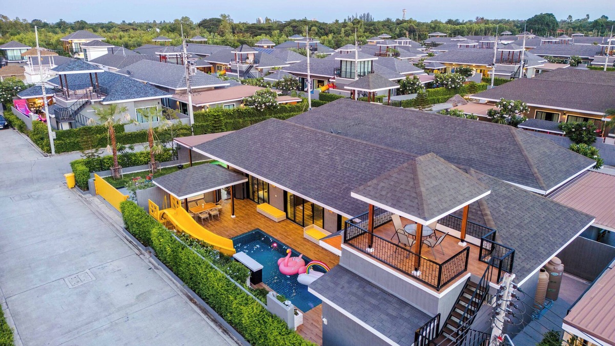 Kao Yai Villa | Hua Hin Pool Villa and Pool table with 3 bedrooms, 3 bathrooms near Cha-Am beach