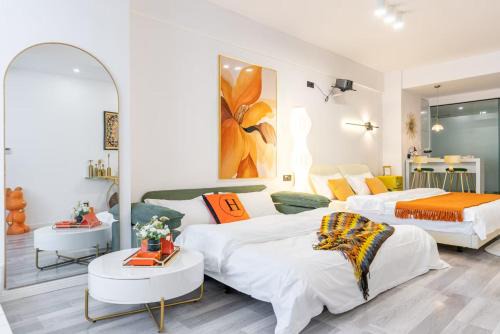 Jeifangbei Central Business District Apartment | Huafu Riverview B&B