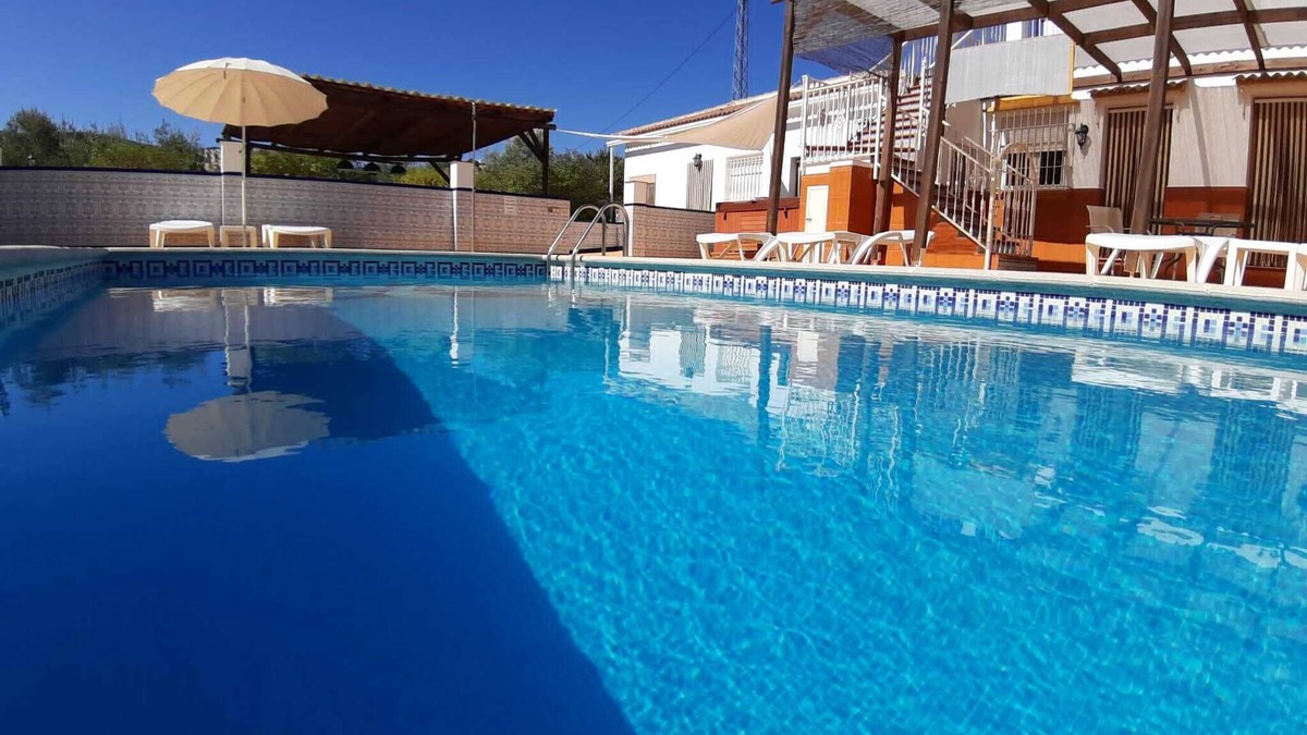 Iznajar Villa | Huge Accessible Group Villa ,No Chlorine Pool, Hot Tub Games area,Cinema Room