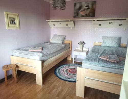 Overkalix Cabin | Humlehjarta Zwei Betten Zimmer