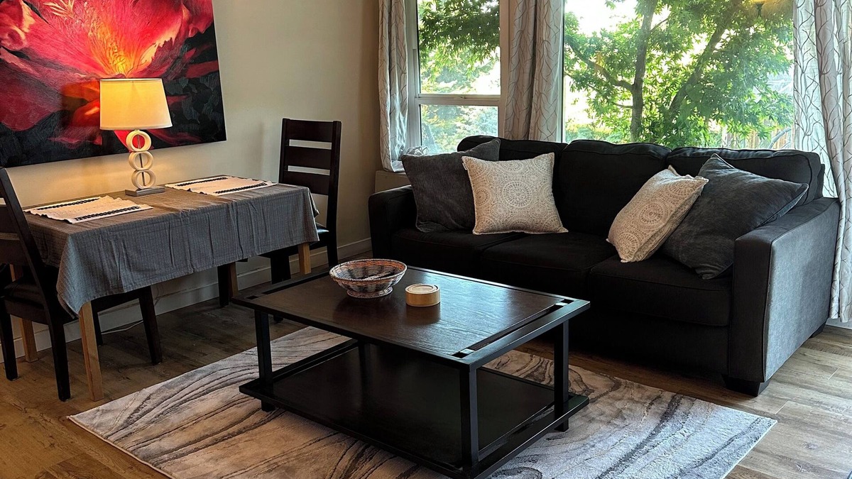 Colwood House | Hummingbird Garden Pet Friendly Suite, 2 bedroom with ocean view.