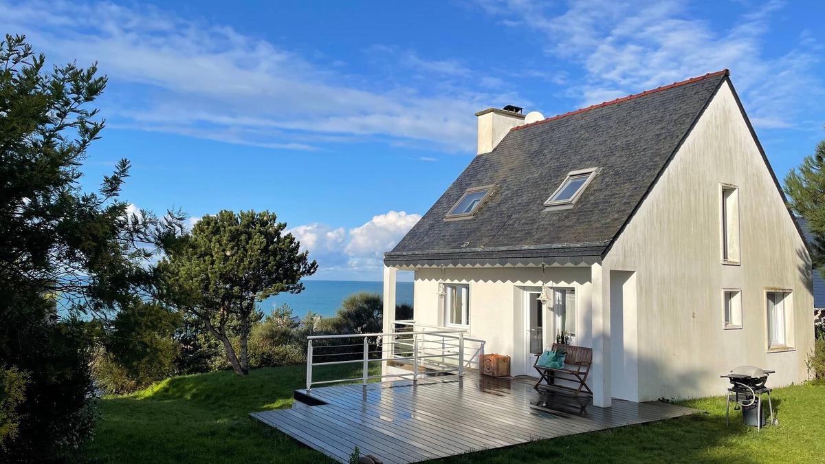 Pleherel-Plage-Vieux-Bourg House | Hurlevent - Maison vue mer