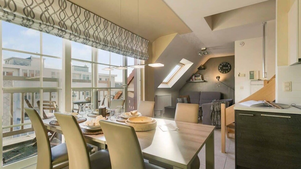 Westende Apartment | Huswell - Sunny duplex apartment near the beach