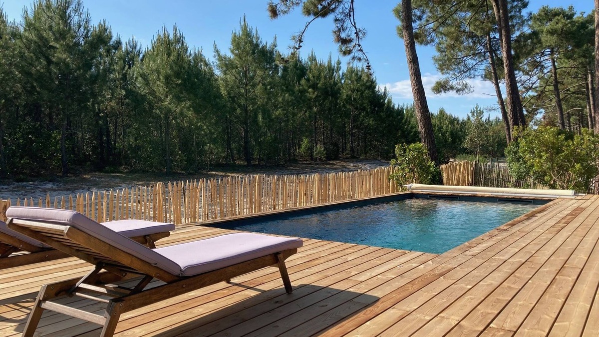 Carcans Plage House | HUT - WOOD HOUSE 400 M OCEAN BEACH CARCANS