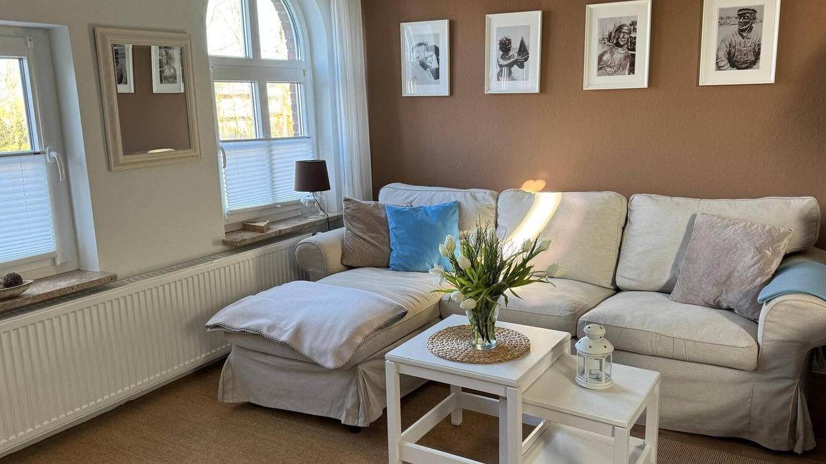 Westeraccumersiel Apartment | Huus Achterdiek - Oberwohnung "utkiek" mit Schöner Aussicht