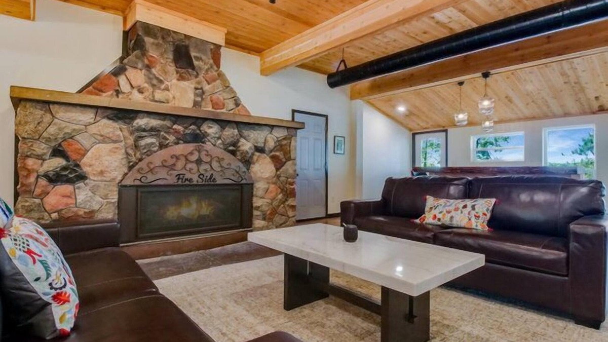 Jim Falls Cabin | Hygge Lodge is a gorgeous lakefront gathering place for year round family fun.