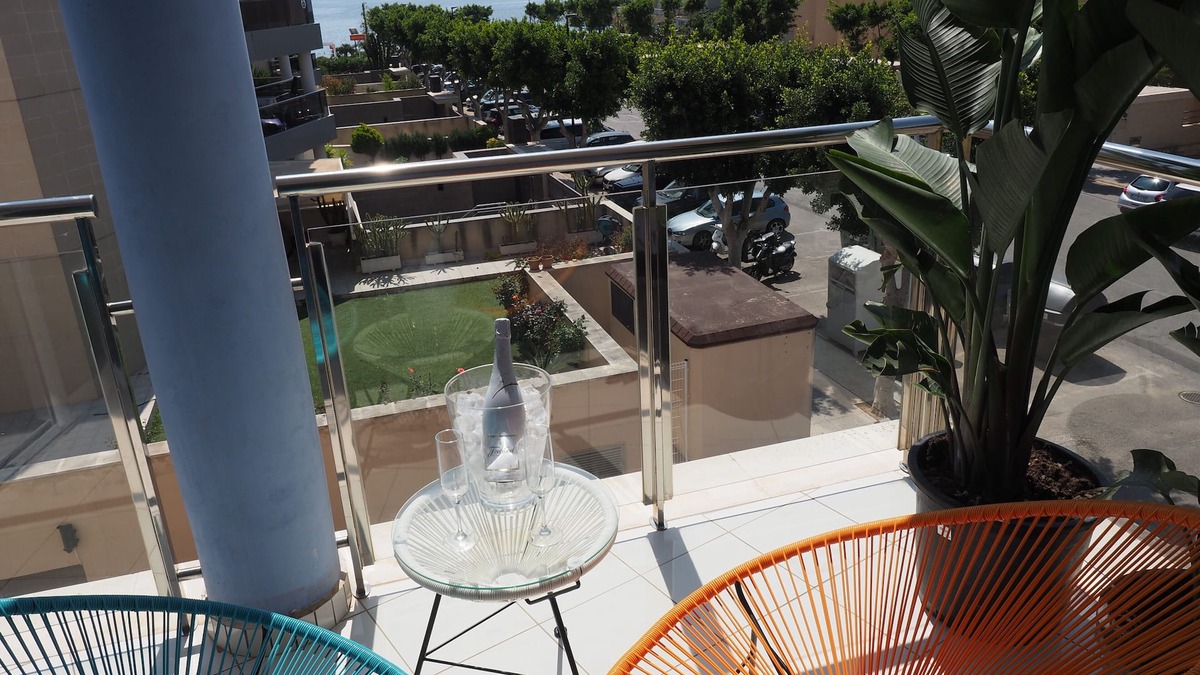 Playa d'en Bossa Apartment | Ibiza Beach 3Bedroom Apartment, wi-fi, balcony with sea view