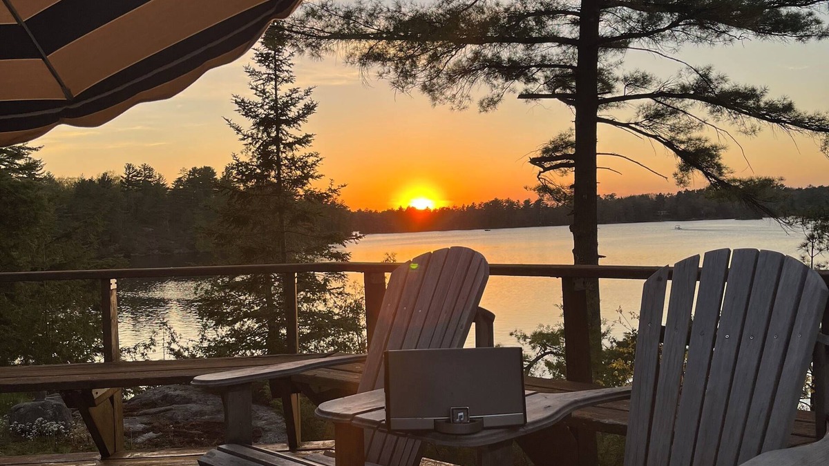 Georgian Bay Cottage | Iconic Double A Frame Island Cottage in the Muskokas