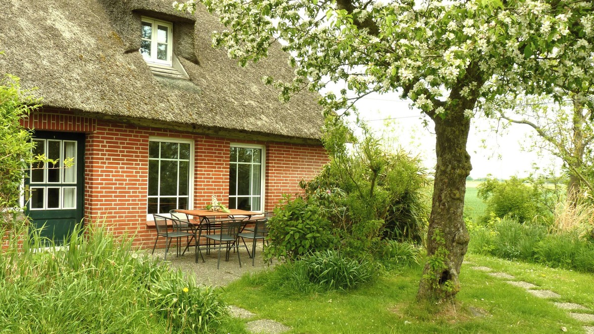 Osterhever House | Idyllic half of the thatched house with wood-burning stove (dogs welcome)