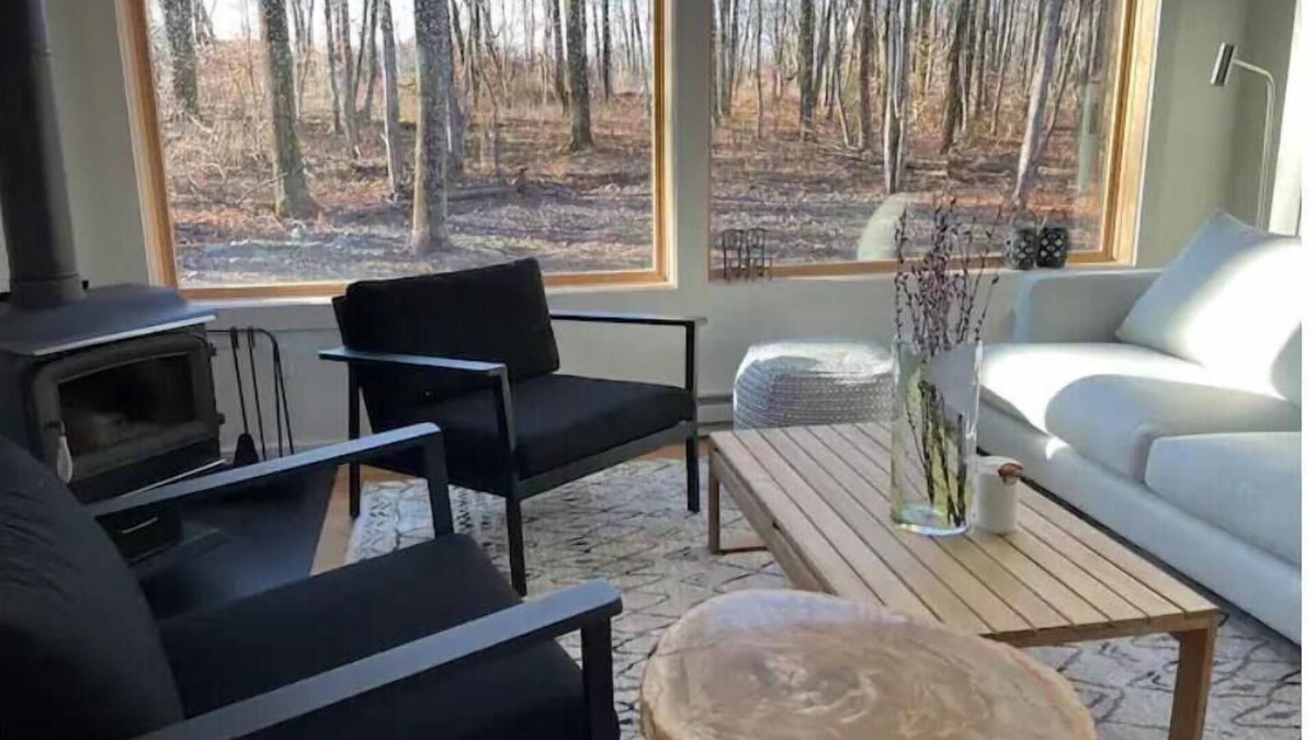 Livingston Manor Cabin | Immerse in your private woods in our modern cabin