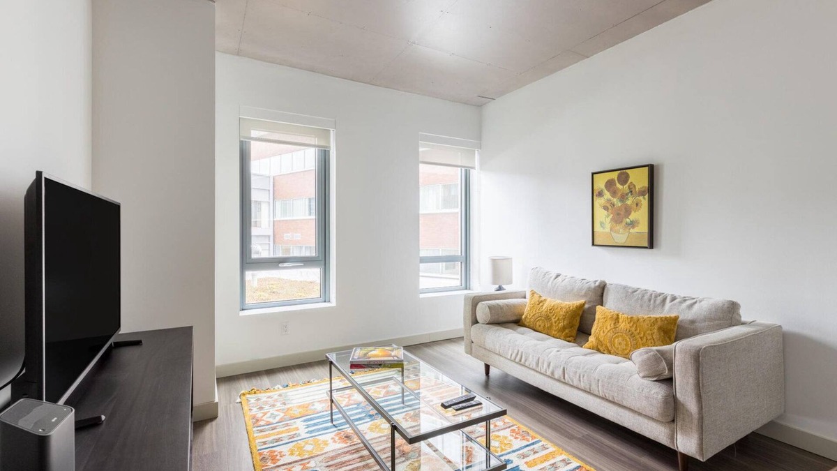 MIT Apartment | Impeccable Kendall Square 1BR w/Gym, near Shops & Dining, by Blueground
