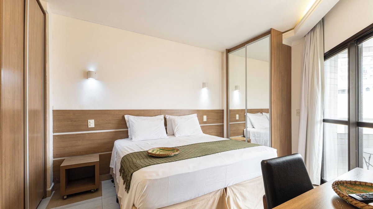 Boqueirao Apartment | In front of the beach! Apartment with rooftop pool and balcony with view - ARK Houses